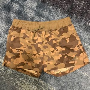 North Face Camouflage Shorts NWOT